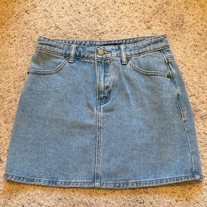 Forever 21 Light Blue Denim Mini Skirt